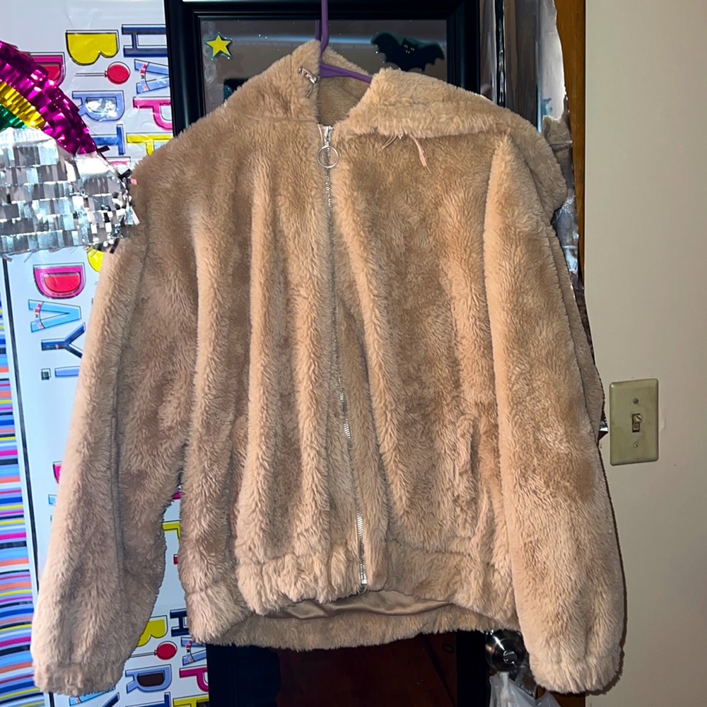 Fluffy winter jacket